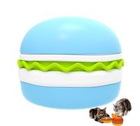 5-in-1 Dog Bowls Set Colorful Hamburger-Shaped Cat Food Bowl for Dry Food Wet Food Slow Feeding Licking Mats Water