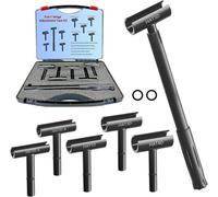 5-In-1 Door Hinge Adjustment Tool Kit: Hinge Bender & Gap Wrench Set With Rubber Grip For Residential/commercial Doors