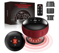 5 in 1 Electric Cupping Set, Smart Vacuum Gua Sha Cupping Therapy Massager with 12 Levels Adjustable Temperatures and Remote Control for Back, Neck, Shoulders, Body and Legs