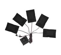 5 in 1 Electric Heating Pad for Back Pain Relief, 3 Gears Temperature Adjustable USB Heater Pad with Water - Proof Switch,for Clothing Gloves Warm Belts Heating Insoles