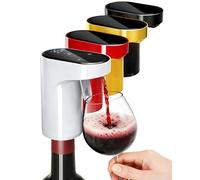 5-in-1 Electric Wine Decanter & Smart Liquor Dispenser for Mothers Day Gift Essential | Automatic Aerator with 1-999ml Precision Dosing | Gift for Wine Lovers, Whiskey Enthusiasts & Hosts (White)