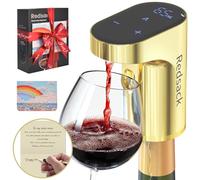 5-in-1 Electric Wine Decanter with Aerator,Smart Liquor Dispenser Adjustable 1-999ml Dosing, Whiskey Pourer,Automatic Liquor Bottle Pump,Birthday &Mother's Day Gifts for Her/Him/Women/Men(Gold)