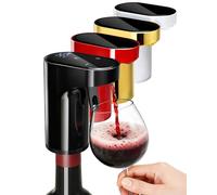 5-in-1 Electric Wine Decanter with Aerator,Smart Liquor Dispenser Adjustable Dosing,Digital Whiskey Pourer,Automatic Liquor Bottle Pump,Birthday Gifts,Valentines Day Gifts for Her/Him/Women/Men(Black)