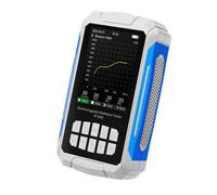 5 in 1 Electromagnetic Field Radiation Detector Rechargeable EMF Meter with 2.8in TFT Color Display for Home Office Industrial Use (White)