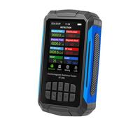 5 in 1 Electromagnetic Field Radiation Detector Rechargeable EMF Meter with 2.8in TFT Color Display for Home Office Industrial Use (Black)
