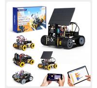 5-In-1 ESP32 Smart Camera Solar Robot Tank Car Kit, STEM Toy Robotics Kit for Kids Age 8-16 Boy, APP & Remote Control 4WD Car with 3MP Camera, Arduino Educational Science Coding Kit Gift for 12+ Teens