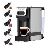 5 in 1 Espresso Single Serve Coffee Machine for Nespresso Original/Dolce Gusto/L’OR/Ground Capsule and ESE Coffee Pods,19Bar Multi-Capsule Coffee Machine ST-550 (ST-550-3)