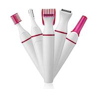 5 in 1 Female Epilator Women Body Face Multifunctional Shaving Shaver Lady Hair Remover Waterproof Electric Epilator Remover for Men Women Facial Removal Legs Eyebrow