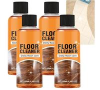 5 in 1 Floor Cleaner Polish, Multi-Surface Hardwood Floor Cleaner and Polish Restorer, Stain & Odor Remover for Wood, Laminate, Tile, Ceramic Floors, Quick Shining for Kitchen Bathroom (4PCS)