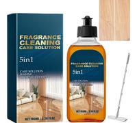 5 In 1 Fragrance Cleaning Care Solution,Floor Cleaner Liquid,Laminate Floor Cleaner,Wood Restorer For Furniture,Wood Flo-Or Polish And Restorer,Stain Odor Remover,Sticky Stuff Remover,Multi Purpose