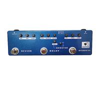 5-in-1 Guitar Multi-Effects Pedal Booster Overdrive Buffer Reverb Delay Pedal Full Metal Shell True Bypass Guitar Effects Pedal