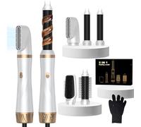 5 in 1 Hair Dryer Brush Set, Air Style Hair Dryer Brush, Negative Ionic Magic Styling Set, Detachable Air Curler for Volifer, Straightener, Drying