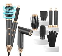 5 in 1 Hair Styler,Auto Hairstyler,Hot Air Brush for Hair Styling,Negative Ionic High-Speed Hot Air Brush for Volumizing, Drying and Rotating,Hairdryer Brush for All Hair Types
