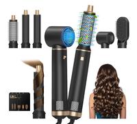 5 in 1 Hair Styler, Magic Styler, 1000W Air Styler with Auto Curling Wands, Multi-use Ionic Hair Blow Dryer Brush Set for All Hair Type/Length,110,000 RPM, Dry, Curl, Straighten Women Gifts