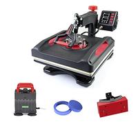 5 in 1 Heat Press Machine 38x38cm/15x15 inch, 360° Swing Away Digital T Shirt Pressing Machine, Multifunction Heat Transfer Sublimation Printer for T Shirts, Hats, Mugs