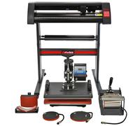 PixMax 5 in 1 Heat Press Bundle, Sublimation Vinyl Cutter, SignCut Pro Software