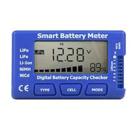 5 - In - 1 Intelligent Digital Battery Meter, Battery Capacity Checker with LCD Display for LiPo LiFe Li - ion NiMH NiCd Packs, Voltage Balance & ESC Servo PPM Tester