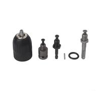 5-in-1 Keyless Drill Chuck Set 2-13mm with for SDS Plus Adapter Hex Shank for Hammer Drills for Impact Drivers Rotary Hammers DIY Construction Tools