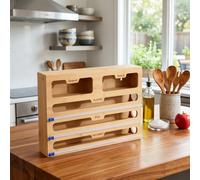 5 In 1 Kitchen Foil Dispenser Cling Film And Tin Foil Holder, Organiser Storage Rack