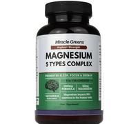 5 in 1 Magnesium Complex - Glycinate, Citrate, Lactate, Malate & Taurate - 1400mg Formula Providing 325mg of Elemental Magnesium - for Sleep, Energy, and Muscles - 120 Capsules, Made in The UK
