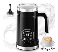 5-in-1 Milk Frother and Steamer, Automatic Milk Steamer 3-Temp Settings Hot & Cold Foam Maker and Milk Warmer with LED Display Touch Screen, 500W Fast Heating for Latte Cappuccinos Hot Chocolate