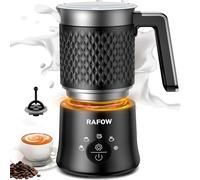 5 in 1 Milk Frother Electric - 350ml Automatic Milk Frothers Large Capacity Split Milk Steamer Silent Operation Milk Heater and Warmer Hot & Cold Milk Foamer Dishwasher Safe for Latte Coffee Chocolate
