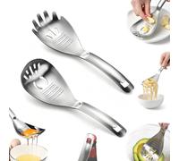 5-in-1 Multifunction Cooking Spoon, with Slotted Strainer，AB | Stainless Steel for Pasta & Vegetables, Potato Masher & Egg Separator,Bottle Opener,Dishwasher Safe, Kitchen Cooking Gadget