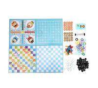 5 in 1 Multifunctional Wooden Children Flying Chess and Five - in - a - Row Game Set, Educational Kids Toy with Colorful Boards and Safe Materials for Home or Travel Play