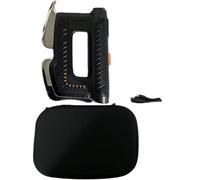 5-in-1 Muscle Therapy Device with EMS Microcurrent and 630nm Red Light, Multi-Blade Scraping Tool with Heating Function, 34mm Compact Design for Body Care Black