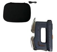 5-in-1 Muscle Therapy Device with EMS Microcurrent and 630nm Red Light, Multi-Blade Scraping Tool with Heating Function, 34mm Compact Design for Body Care Blue