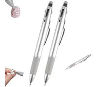 5 In 1 Nail Art Dotting Pen, Nail Art Dotting Tool 5 In 1, French Tip Press On Nails, Ballpoint Pen Design Manicure Kit, Professional Nail Art Tool For Beauty Salons And Diy Enthusiasts (2 pcs)