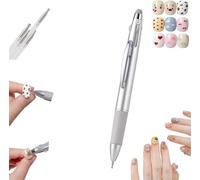 5 in 1 Nail Art Dotting Pen,Tiny Manicure Paint Brushes,Nail Tip Dot Paint in Ballpoint Pen,for Sculpting,Rhinestones DIY and Salon
