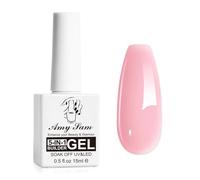 5 In 1 Nail Builder Gel, Builder Base for Nails Strengthener, Hard Gel Builder Extension For Nails Clear Pink color 15ml (Pink)