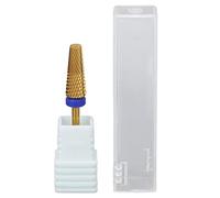 5 in 1 Nail Drill Bits, Tungsten Steel Replacement Nail Grinding Bits with Dust - Proof Design, Rotatable for Left or Right Hand, Includes Protective Case for Gel Nail Art Machines