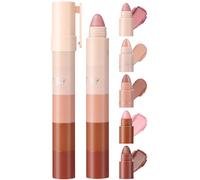 5-in-1 Nude Cream Eyeshadow Stick, Pink Brown Shimmer Long Lasting