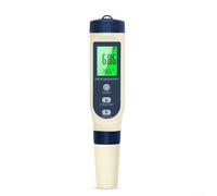 5-in-1 pH Meter with LCD Display, ABS Housing, Measures pH/Salinity/Conductivity/TDS/Temperature, Auto-Temp Compensation 0-60°C, for Swimming Pools, Aquariums & Drinking Water