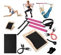 5-in-1 Pilates Board, Foldable Pilates Reformer Equipment - Multi-Purpose Portable Home Workout Kit for Full-Body Workout, Fitness, Exercise, Abs, Core Equipment