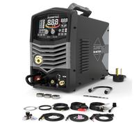 5 in 1 Plasma Cutter and Welder Combo, CUT/TIG/MIG/Flux MIG/MMA, 50A Plasma Cutter, 200A TIG and MIG, 180A STICK Welder, 110/220V Dual Voltage Multi-Functional Welder