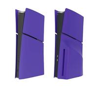 5 In 1 Plates Cover Compatible With PS5 Slim Disc And Digital Console | Hard Shell Replacement Faceplates, Dust Scratch Resistant(Purple)
