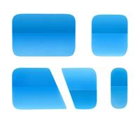 5 in 1 PPF Squeegee Anti-Scratch Rubber Scraper Car Paint Protection Film Install Vinyl Wrap Tool Soft TPU Mini Tint Squeegee 5Pcs Blue