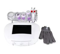 5-in-1 Professional Facial Machine: Microdermabrasion & Galvanic Ion Therapy for Deep Cleansing, Anti-Aging, Serum Absorption - RF Lifting & LED Skin Rejuvenation - All-in-One At-Home Beauty Device