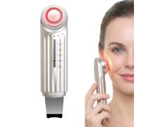 5-in-1 Red Light Therapy for Face Dual Head Tens EMS Microcurrent Facial Massager Face Sculpting Skin Care Tool for Pore Care & Facial Contouring Beauty Device Home Use Champagne Gold Elitzia ETKD8088
