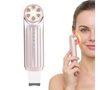 5-in-1 Red Light Therapy for Face Dual Head Tens EMS Microcurrent Facial Massager Face Sculpting Skin Care Tool for Pore Care & Facial Contouring Beauty Device Home Use Pink Elitzia ETKD8088A