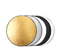 5 in 1 Round Portable Reflector, Multi Color Outdoor Collapsible Diffuser Photography Light Reflectors For Studio Photo Reflector (Size : 110cm Reflector)