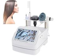 5 in 1 Scalp Massage Hair Care Machine | Scalp Skin Hair Follicle Detector | Skin Oil Analysis System | with 5 Handles | for Hair Loss/Moisture/Flexibility/Oil Diagnostics (White)