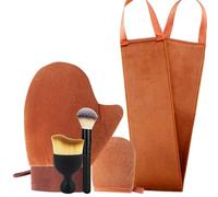 5-in-1 Self Tanning Mitt Set, Fake Tan Mitt, Back Tanner Applicator, Tanning Brush for Body and Face, Lotion Applicator for Back, Self Tanner Brush and Glove