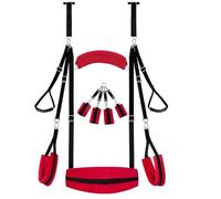 5 in 1 Sex Swing BDSM Bondage Restraints Kit Door Wrist Sex Ankle Thigh Restraint and Adult Toy Restraints Toys Red One Size