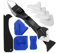 5-in-1 Silicone Sealant Remover and Caulking Tools Kit with Smoother Tool, Sealant Finishing Tool, Scraper, Caulking Mould Removal DIY for Bathroom, Kitchen, Floor, Window, Corner - Complete Tool Kit