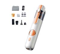 5-in-1 Smart Handheld Vacuum Cleaner, Rechargeable Type-C Portable Dust Cleaner, Cordless Mini Portable Dust Cleaners, for Home, Car, Inflatable Pump Function (white)