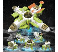 5-in-1 Space Dinosaur Toy Set - Green Large